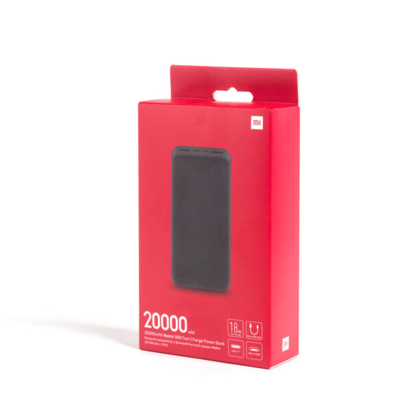 Портативный внешний аккумулятор Xiaomi Redmi Power Bank 20000mAh (18W Fast Charge) Черный — изображение 3