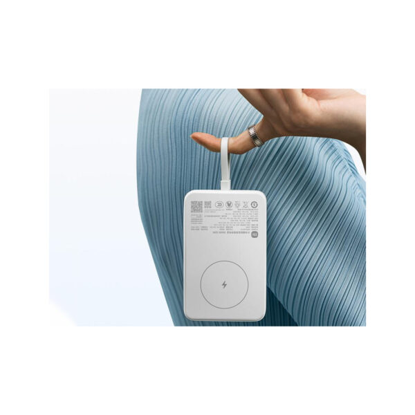 Портативный внешний аккумулятор Xiaomi 33W Magnetic Power Bank 10000mAh (Integrated Cable) White — изображение 2