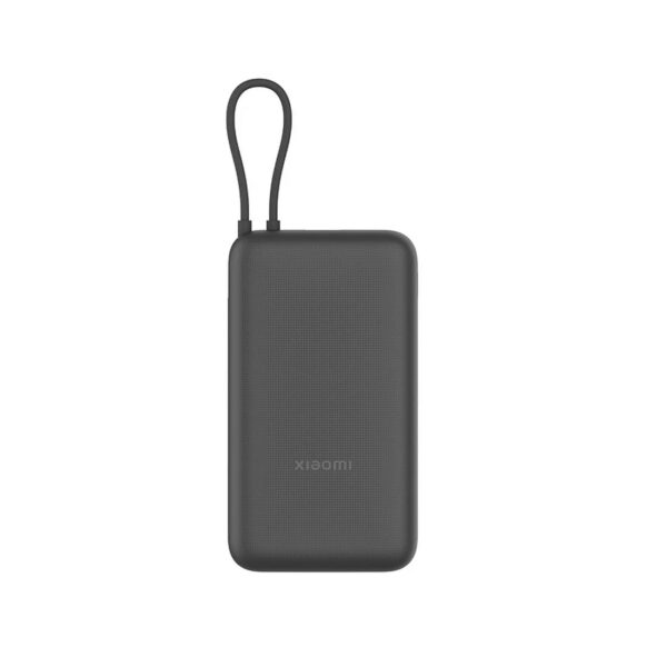 Портативный внешний аккумулятор Xiaomi Power Bank 20000mAh (Integrated Cable) GL Dark Gray — изображение 2